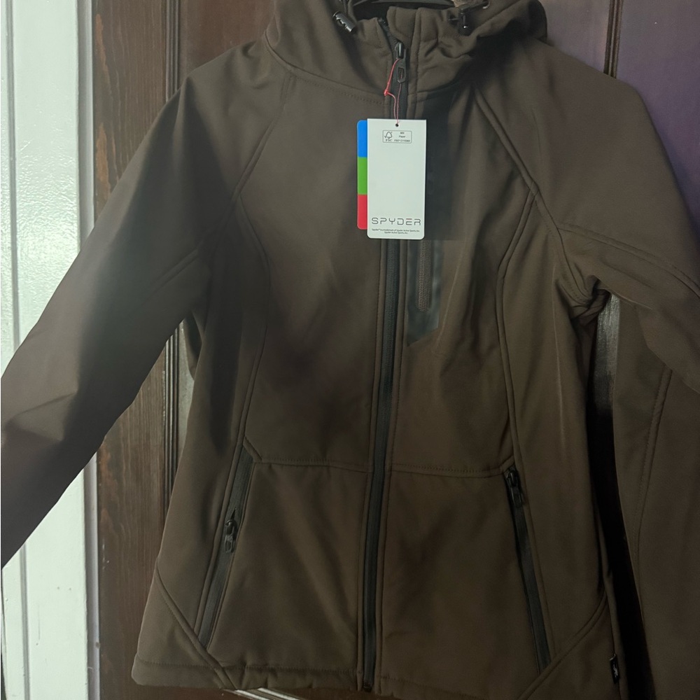 BRAND NEW Spyder Dark Brown Jacket
